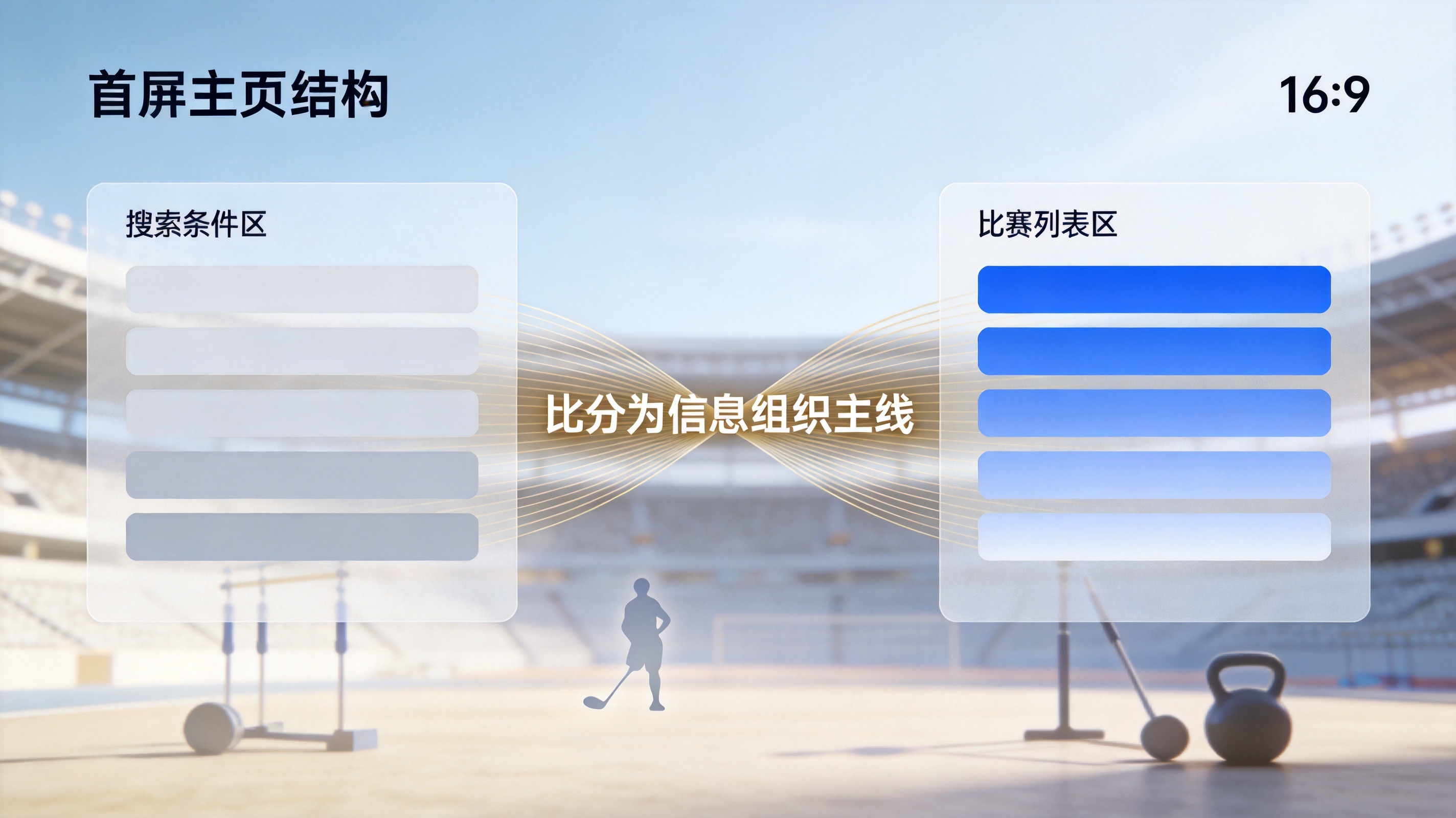 比分网首页比分查询模块与赛事列表结构的界面示意